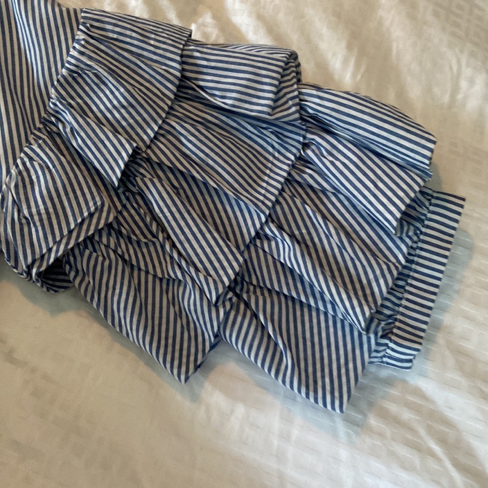 English Factory blue and white stripe stunning top - Picture 2 of 6